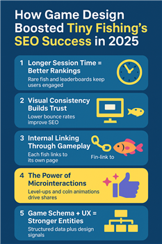 How Game Design Boosted Tiny Fishing’s SEO Success in 2025