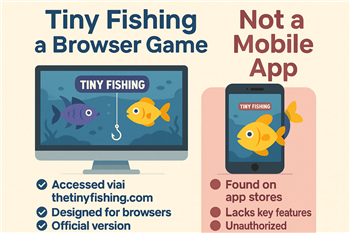 Tiny Fishing is a Browser Game, Not Mobile